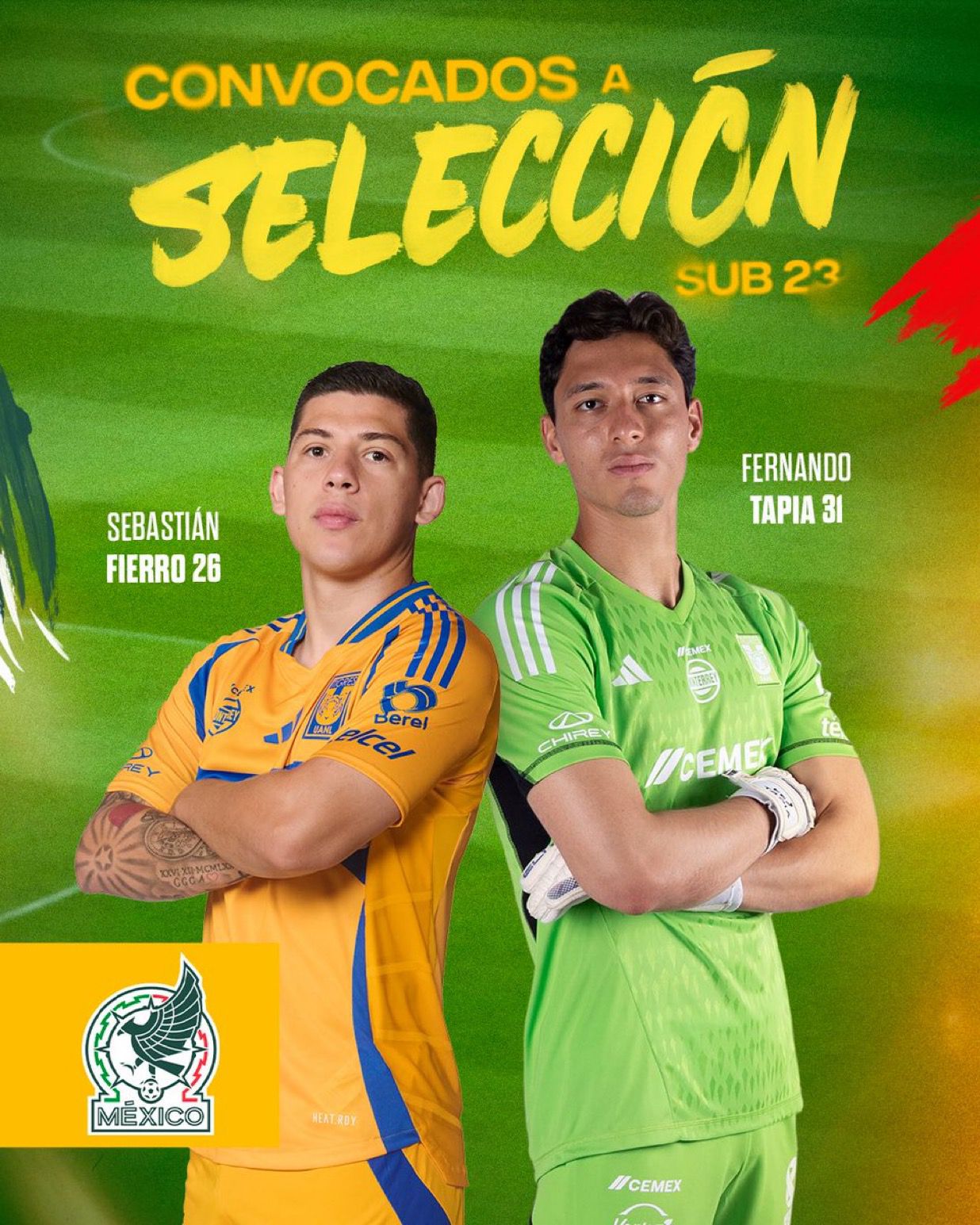 MÁS TIGRES A LA SELECCIÓN MEXICANA